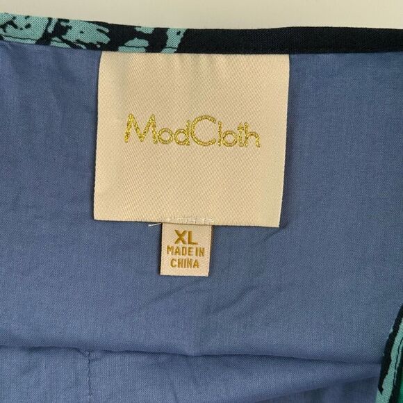 Modcloth Waving From The Waterfront Tie Shoulder Fit and Flare Cotton Dress - Wo - Picture 7 of 10